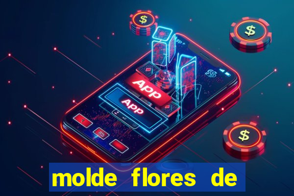 molde flores de papel para imprimir